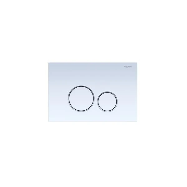 Кнопка смыва Акватек 005A KDI-0000015 для унитаза, цвет белый / хром