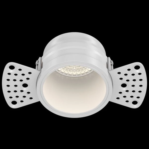 Встраиваемый светильник Maytoni Technical Reif DL048-01W, арматура белая, плафон металл белый