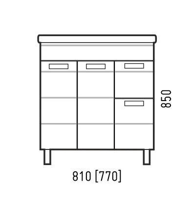 Мебель для ванной Corozo Денвер Z2 80, цвет белый