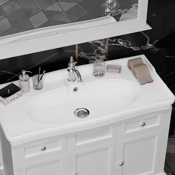 Мебель для ванной Опадирис Кантара 105, цвет белый матовый - фото 1