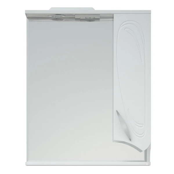 Шкаф-зеркало Corozo Кентис 60/С, правый, с подсветкой, цвет белый - фото 1
