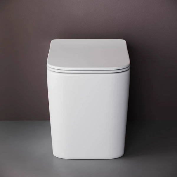 Унитаз Ceramica Nova Cubic Rimless CN1809 приставной, безободковый, с сиденьем микролифт