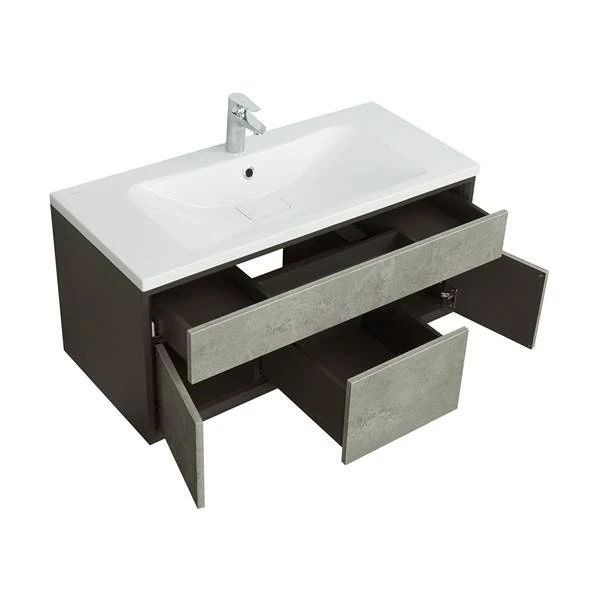Мебель для ванной Акватон Уэльс 100, цвет графит