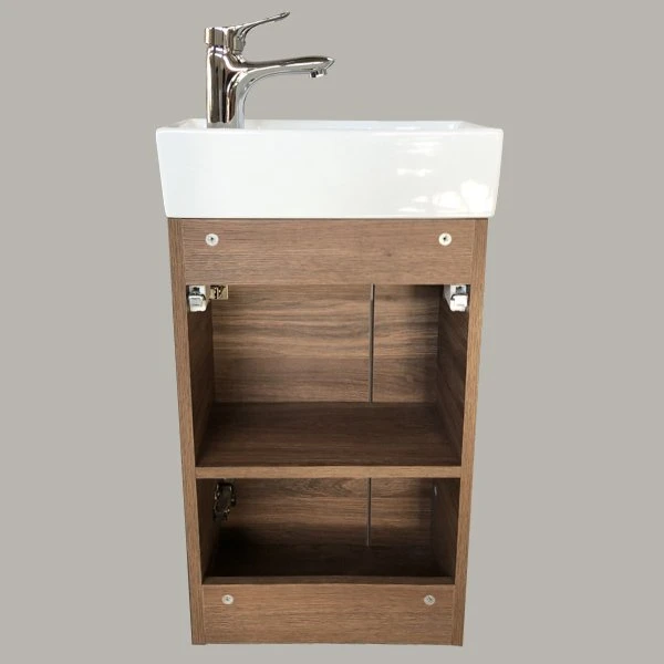 Мебель для ванной Comforty Асти 40, цвет дуб темно-коричневый - фото 1