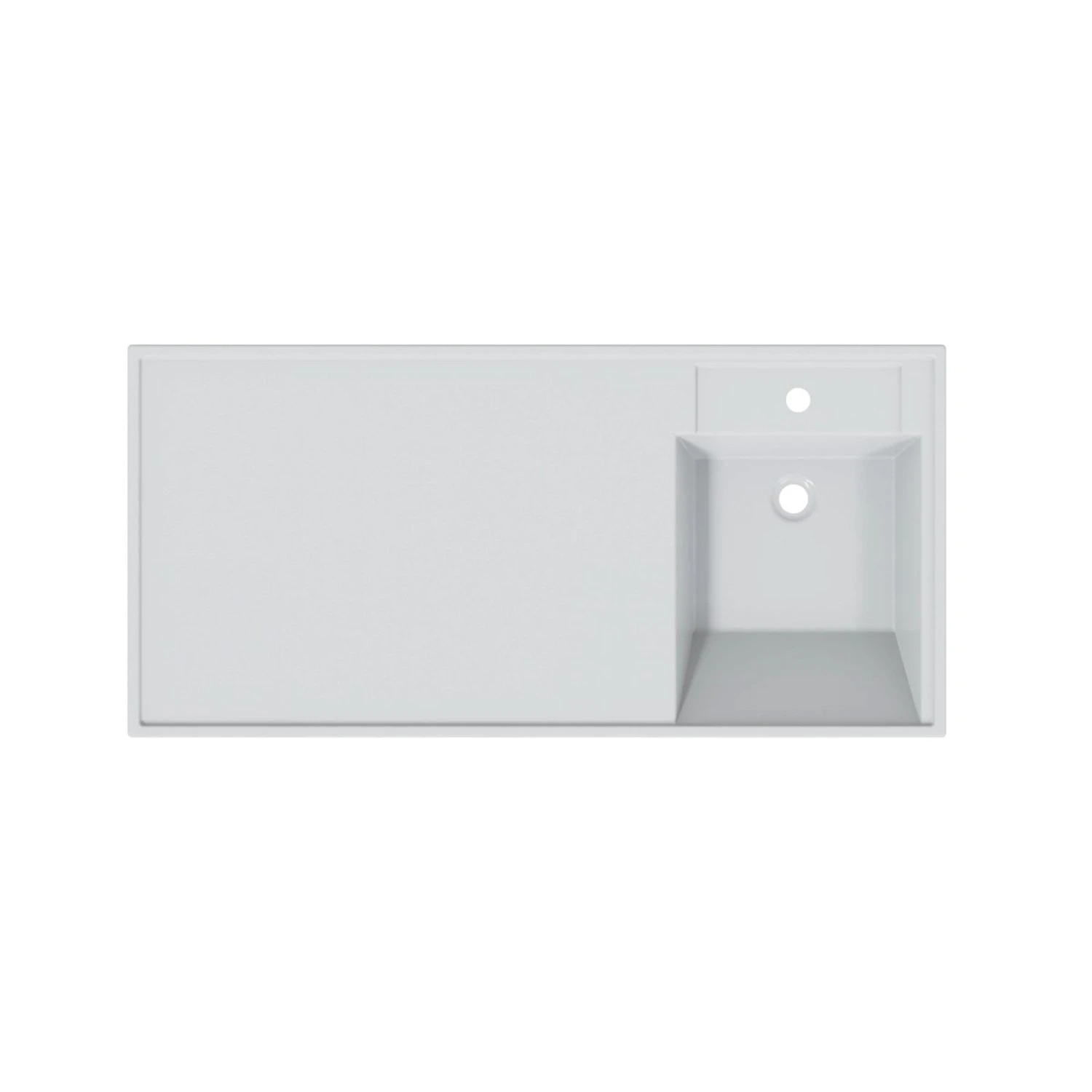 Мебель для ванной Санта Сатурн 100, подвесная, с тумбой 38 см, цвет белый / дуб австрийский - фото 1