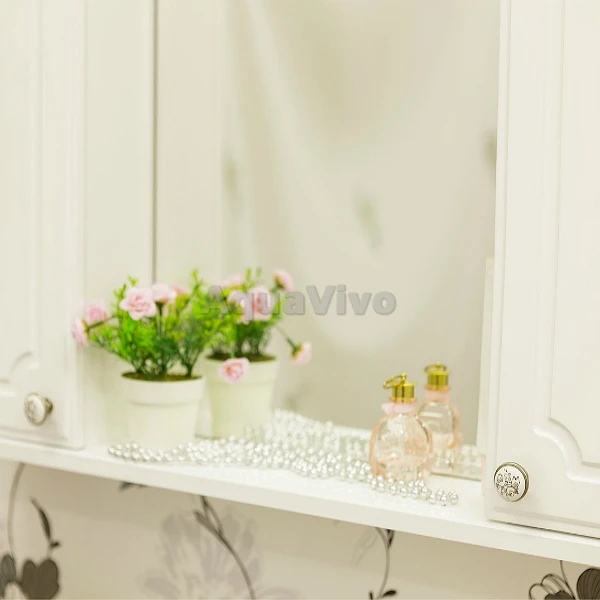 Мебель для ванной Sanflor Ксения 80/2, цвет белый, напольная