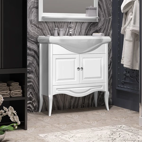 Мебель для ванной Опадирис Брунелла 80, цвет белый матовый - фото 1