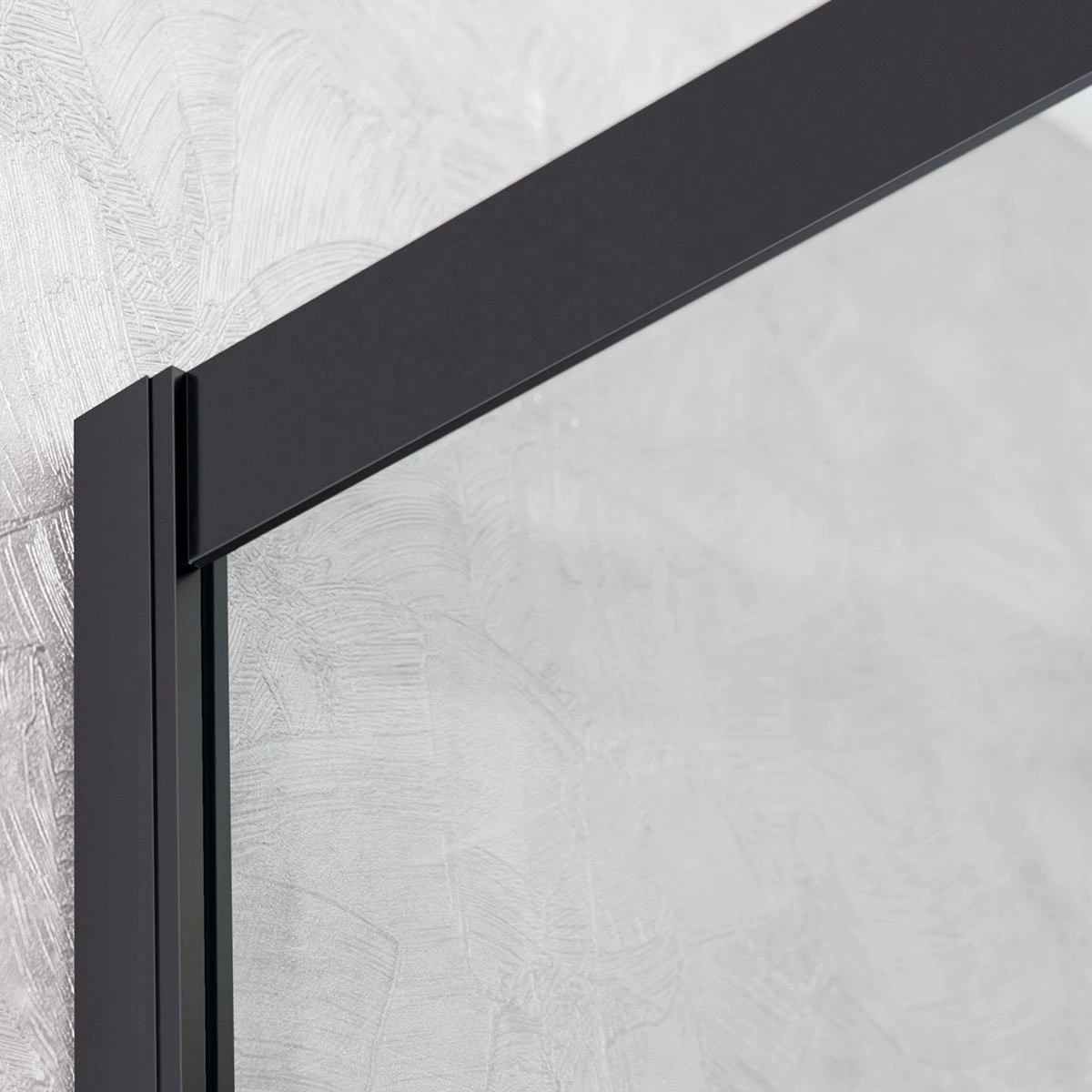 Душевой уголок Vincea Stile 90x90, стекло прозрачное, профиль черный