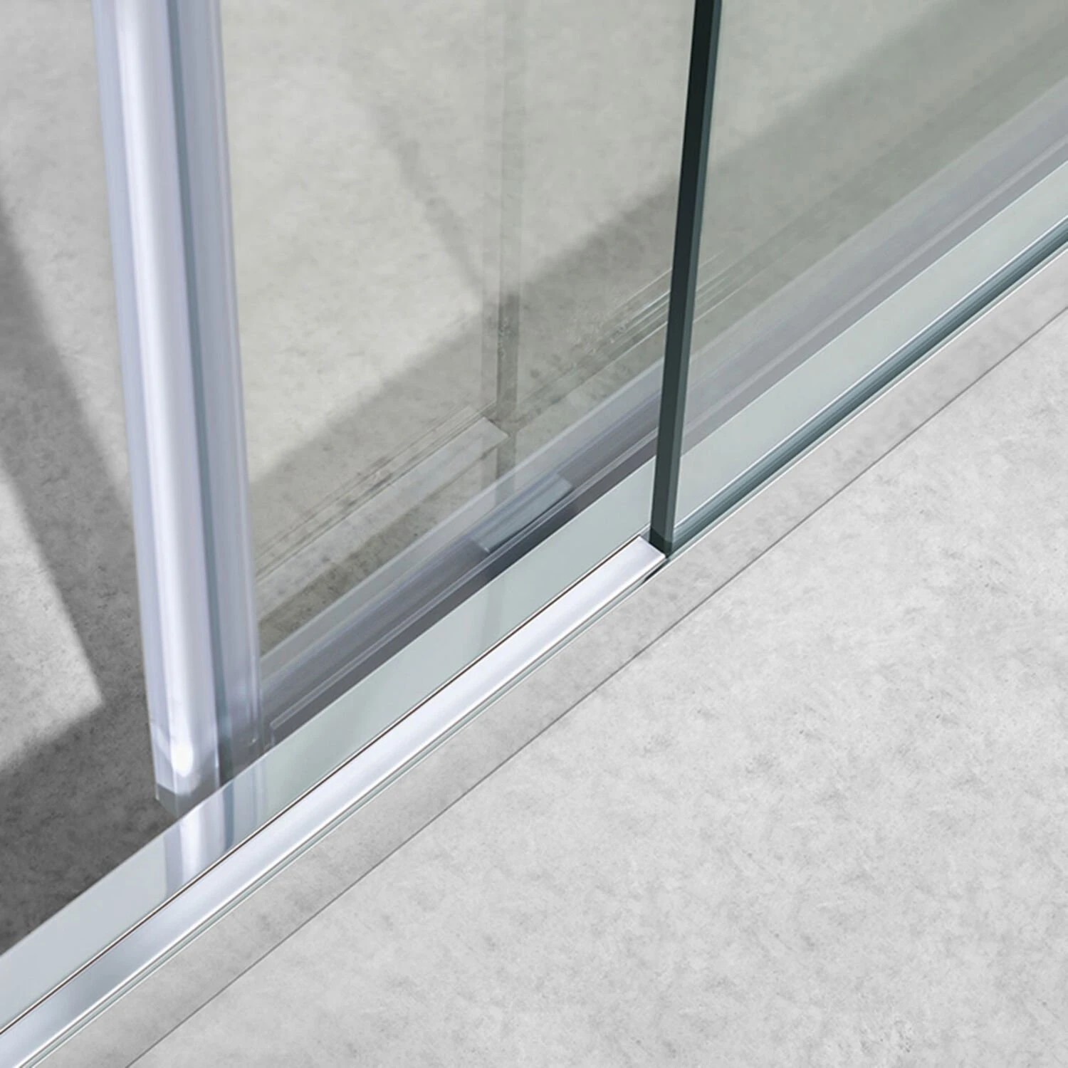 Душевая дверь Vincea Slim-U VDS-2SU 120x200, стекло прозрачное, профиль хром