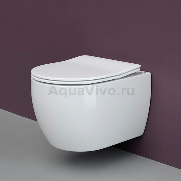 Унитаз Ceramica Nova Play CN3001 подвесной, безободковый, с сиденьем микролифт
