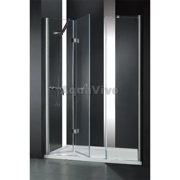 Душевая дверь Cezares ELENA-W-BS-13-90+40/40-C-Cr 163, стекло прозрачное, профиль хром