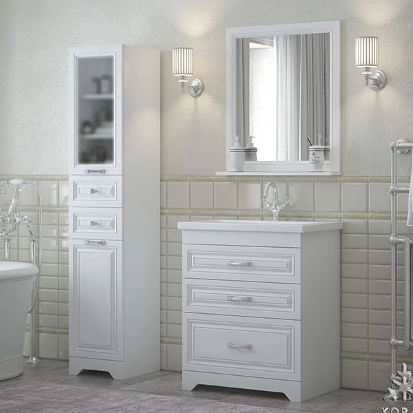 Мебель для ванной Corozo Каролина Z3 70, цвет белый