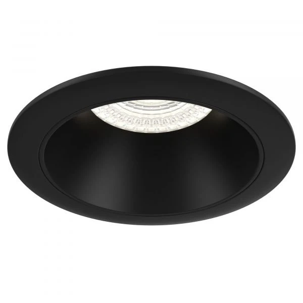 Встраиваемый светильник Maytoni Technical Share DL051-U-1B, арматура черная, плафон металл черный