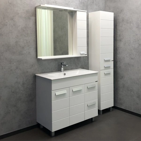 Мебель для ванной Comforty Модена М-90, цвет белый матовый
