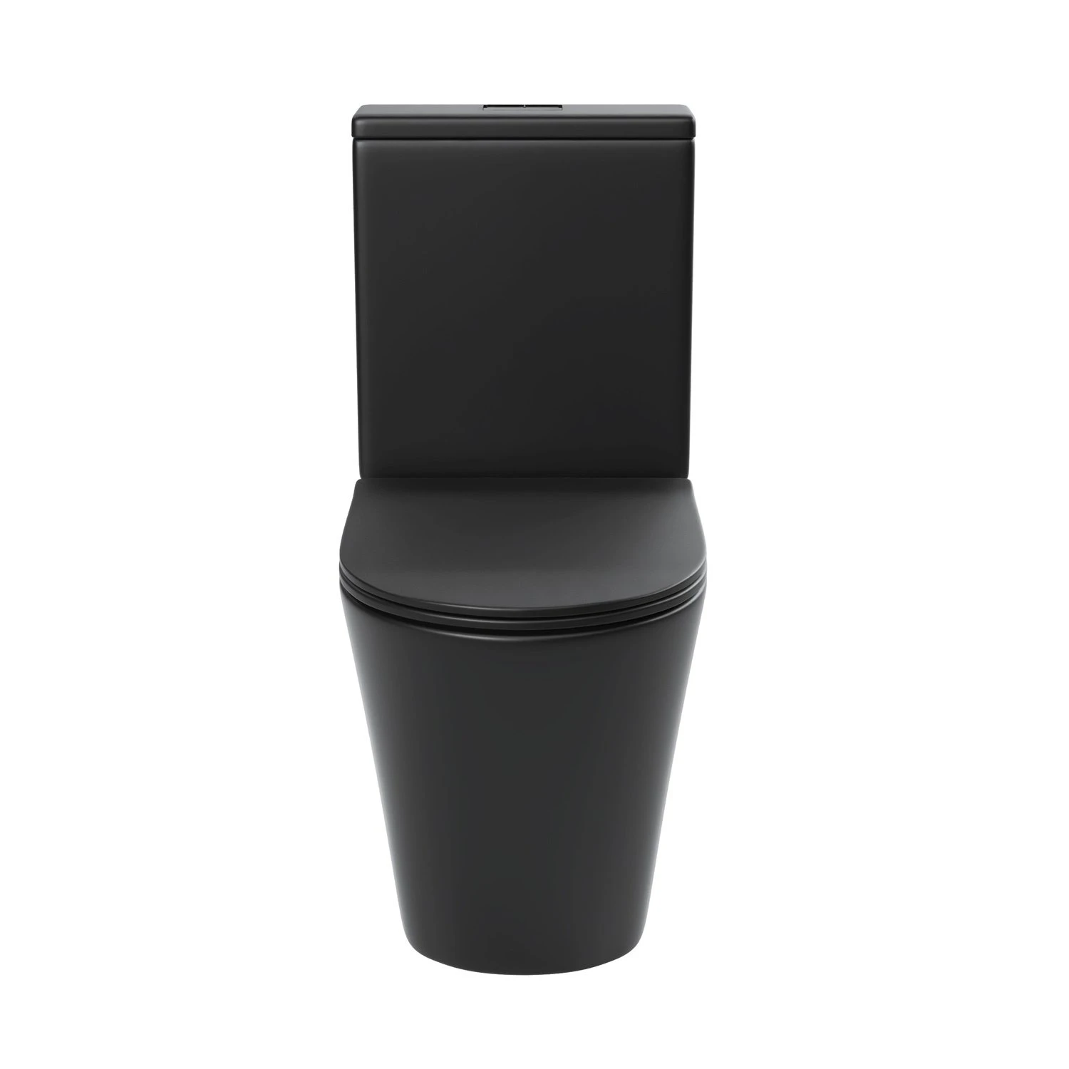 Унитаз Grossman GR-4458 BMS напольный, безободковый, с сиденьем микролифт, цвет черный матовый
