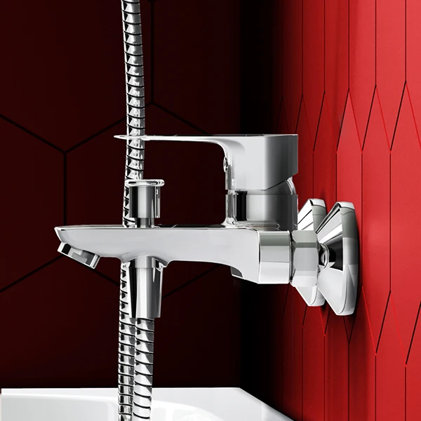 Смеситель Dorff Prime D4011000 для ванны с душем, цвет хром - фото 1