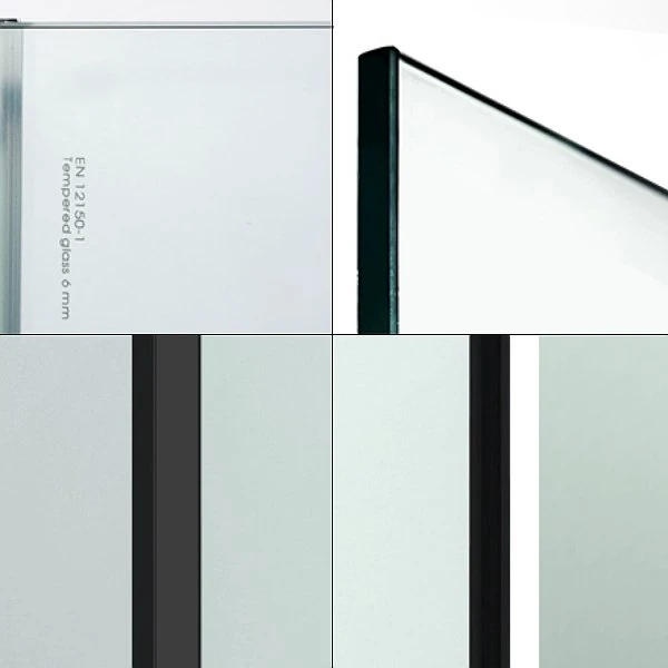 Душевая дверь WasserKRAFT Dill WasserSchutz 61S12 100x200, стекло прозрачное, профиль черный - фото 1