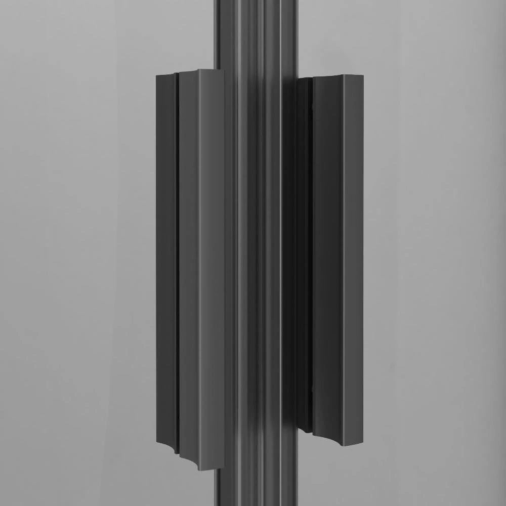 Душевой уголок AM.PM Gem Deep 1/4 Rond 90x90, стекло прозрачное, профиль черный матовый