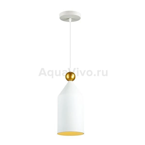 Подвесной светильник Odeon Light Bolli 4093/1, арматура  белая, плафон металл белый, 15х156 см