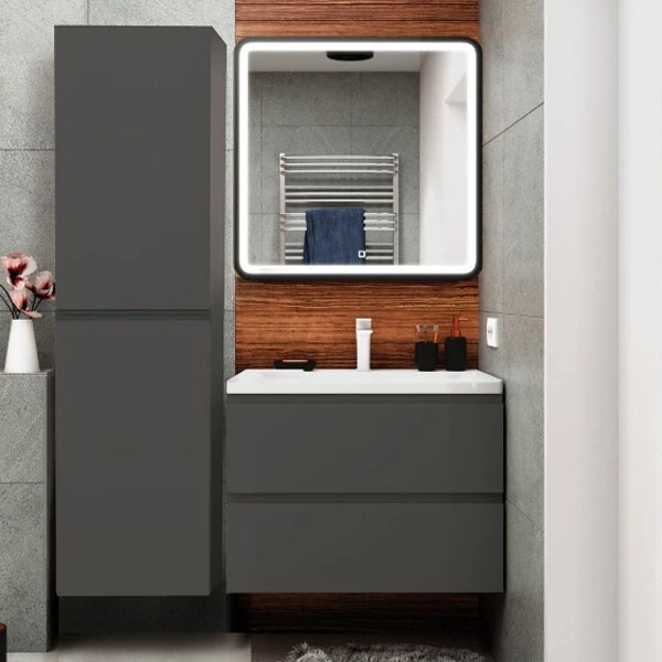 Шкаф-пенал Art & Max Bianchi 40, цвет серый матовый - фото 1