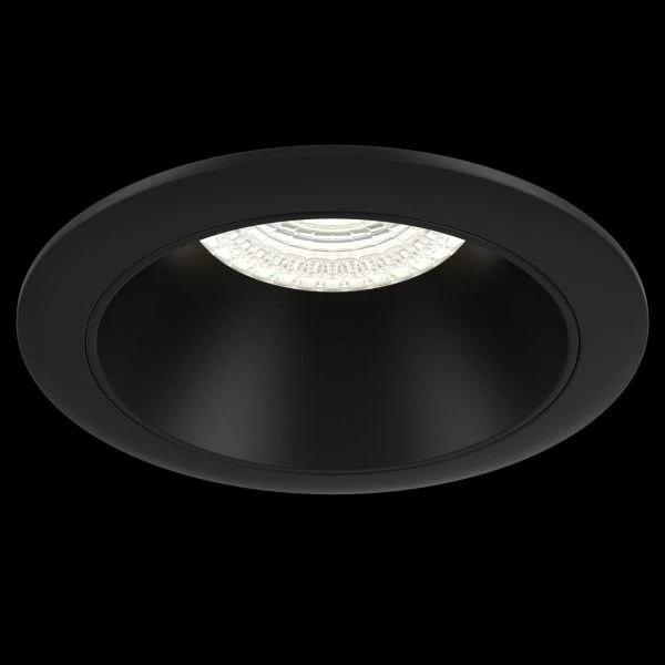 Встраиваемый светильник Maytoni Technical Share DL051-U-1B, арматура черная, плафон металл черный