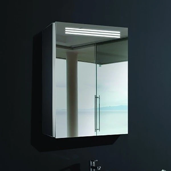 Шкаф-зеркало Esbano ES-2402 50x70, LED-подсветка, увеличение, розетка, инфракрасный выключатель