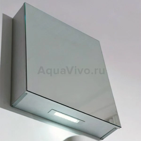 Шкаф-зеркало Belbagno SPC-1A-DL-BL-500, правый, с подсветкой, цвет хром - фото 1