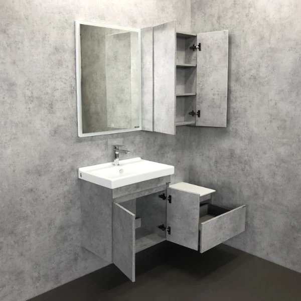 Мебель для ванной Comforty Осло 60, цвет бетон светлый - фото 1