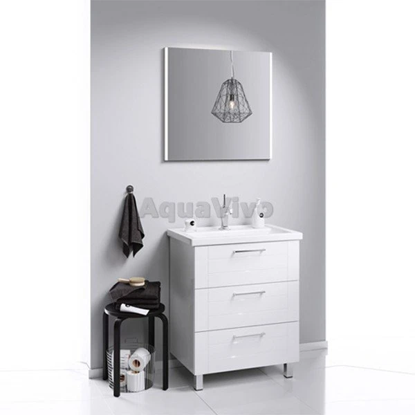 Мебель для ванной Aqwella Манчестер 80, с 3 ящиками, цвет белый