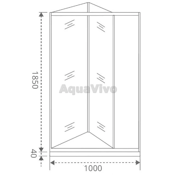 Душевая дверь Good Door Infinity SD-100-C-CH, стекло прозрачное, профиль хром - фото 1