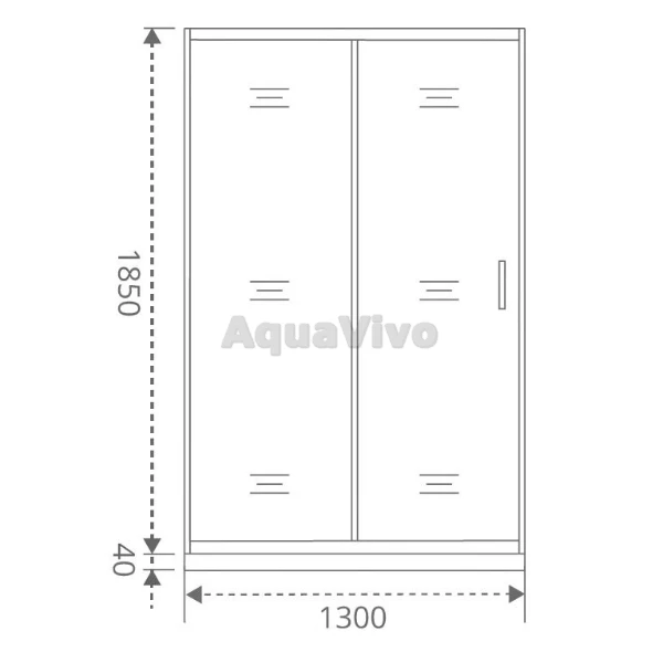 Душевая дверь Good Door Latte WTW-130-C-WE 130, стекло прозрачное, профиль белый