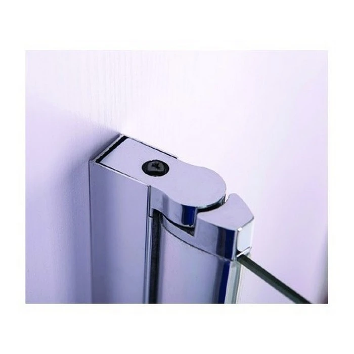 Шторка на ванну Esbano ES-1412 120х140, с полотенцедержателем, стекло прозрачное, профиль хром