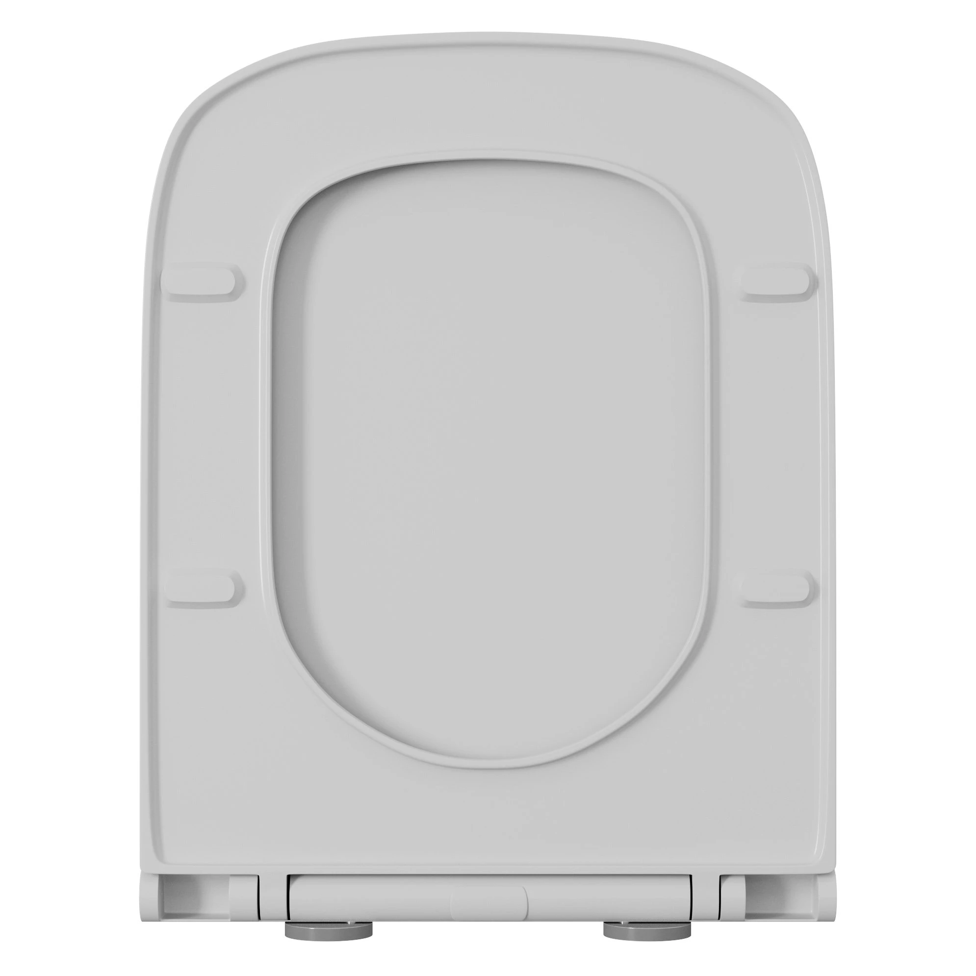 Унитаз D&K Quadro DT1516016 подвесной, безободковый, с сиденьем микролифт, цвет белый - фото 1