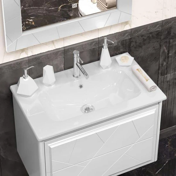Мебель для ванной Опадирис Луиджи 80, цвет белый - фото 1