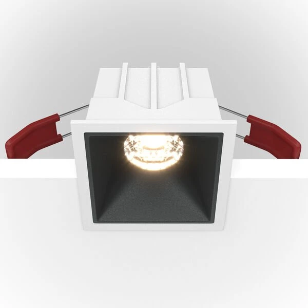 Точечный светильник Maytoni Technicali Alfa DL043-01-10W4K-D-SQ-WB, арматура бело-черная - фото 1
