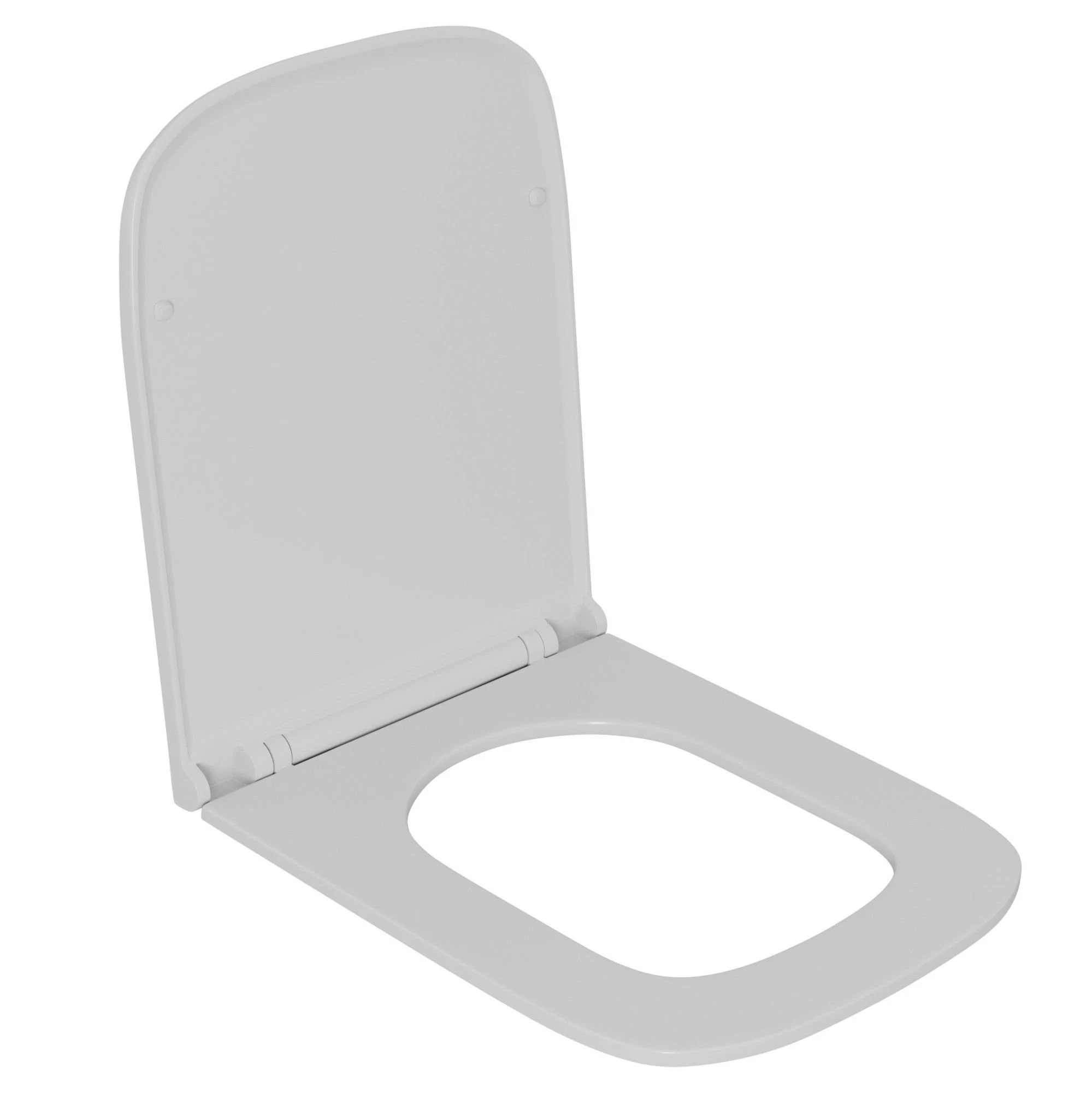 Унитаз D&K Quadro DT1516016 подвесной, безободковый, с сиденьем микролифт, цвет белый