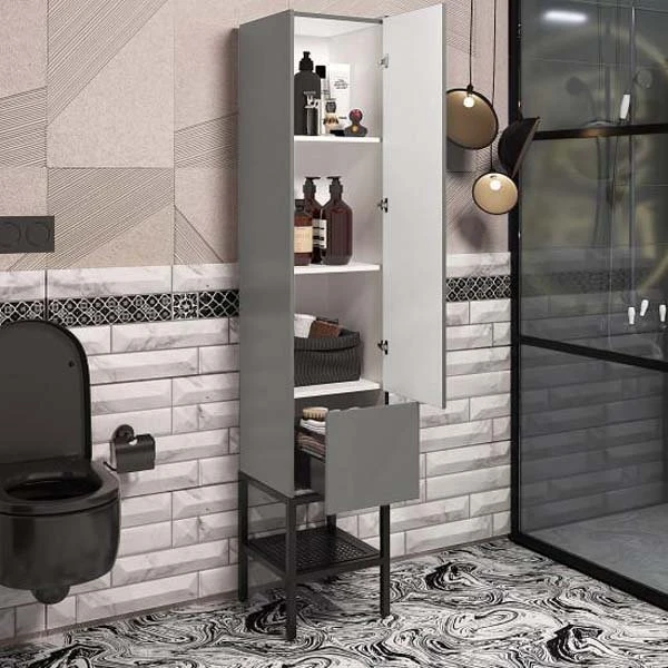 Мебель для ванной Опадирис Треви 90, цвет серый матовый