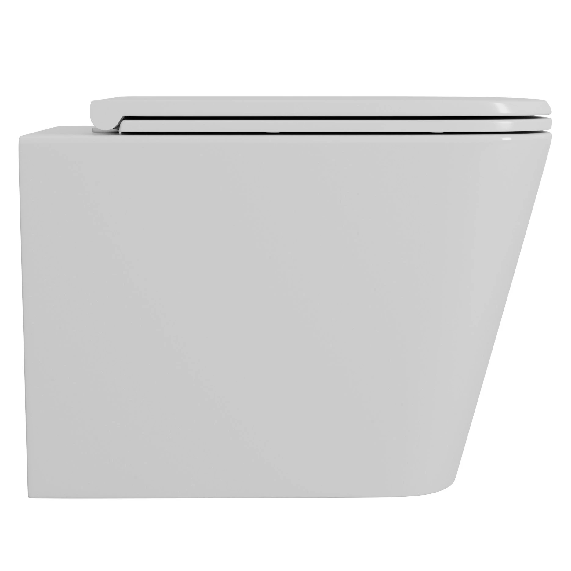 Унитаз D&K Berlin DT1436516 подвесной, безободковый, с сиденьем микролифт, цвет белый - фото 1