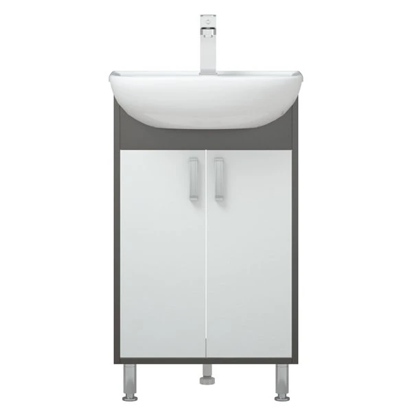 Мебель для ванной Corozo Спектр 50, цвет белый / серый - фото 1