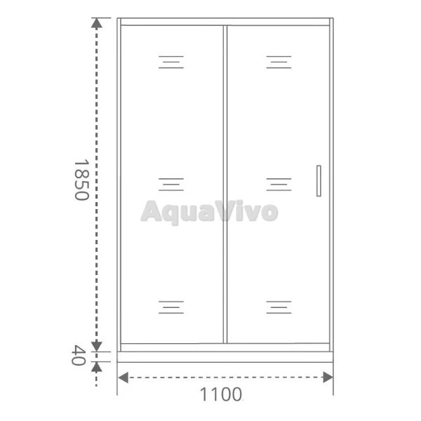 Душевая дверь Good Door Latte WTW-110-C-WE 110, стекло прозрачное, профиль белый - фото 1