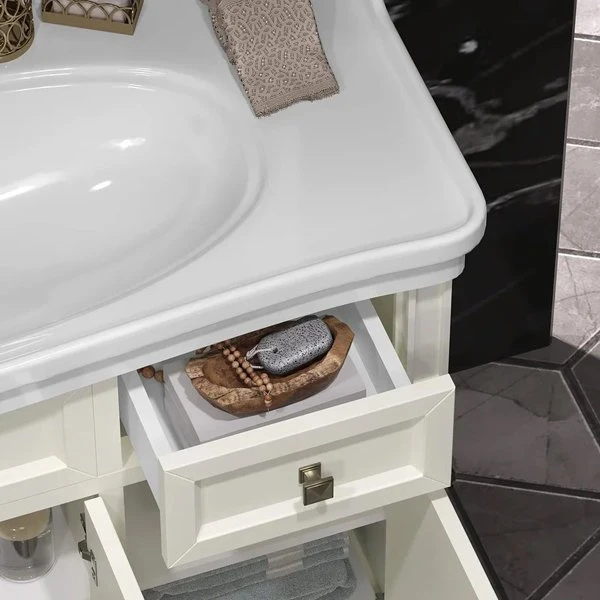 Мебель для ванной Опадирис Кантара 105, цвет слоновая кость - фото 1