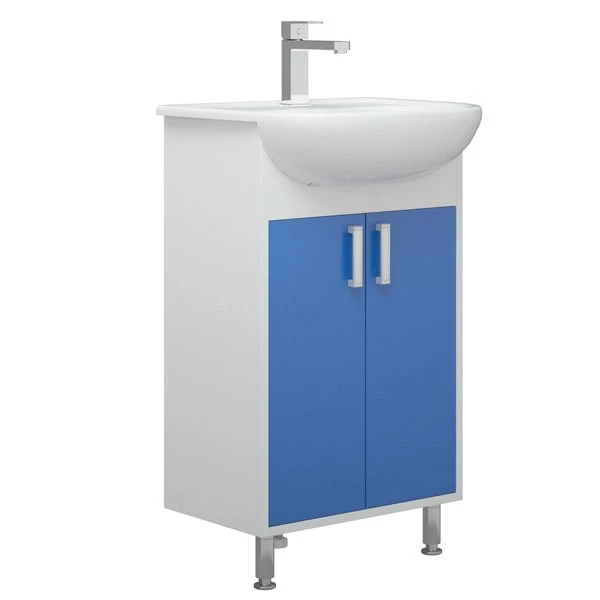 Мебель для ванной Corozo Колор 50, цвет белый / синий