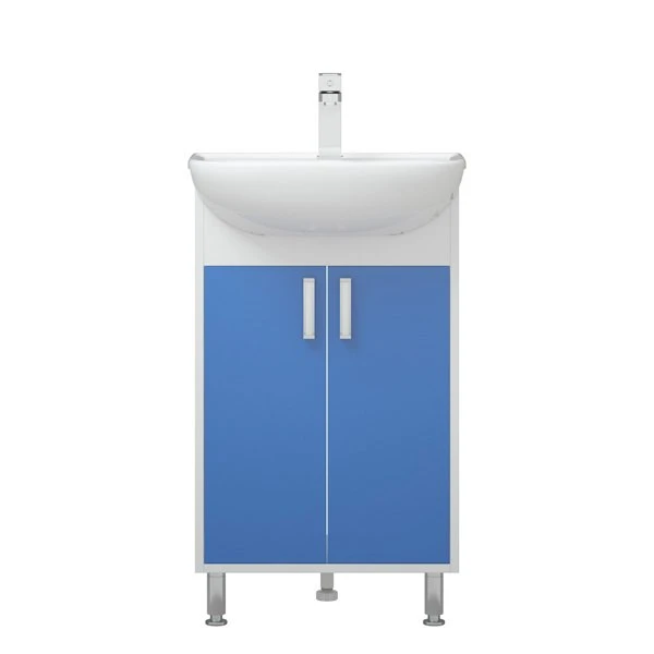 Мебель для ванной Corozo Колор 50, цвет белый / синий