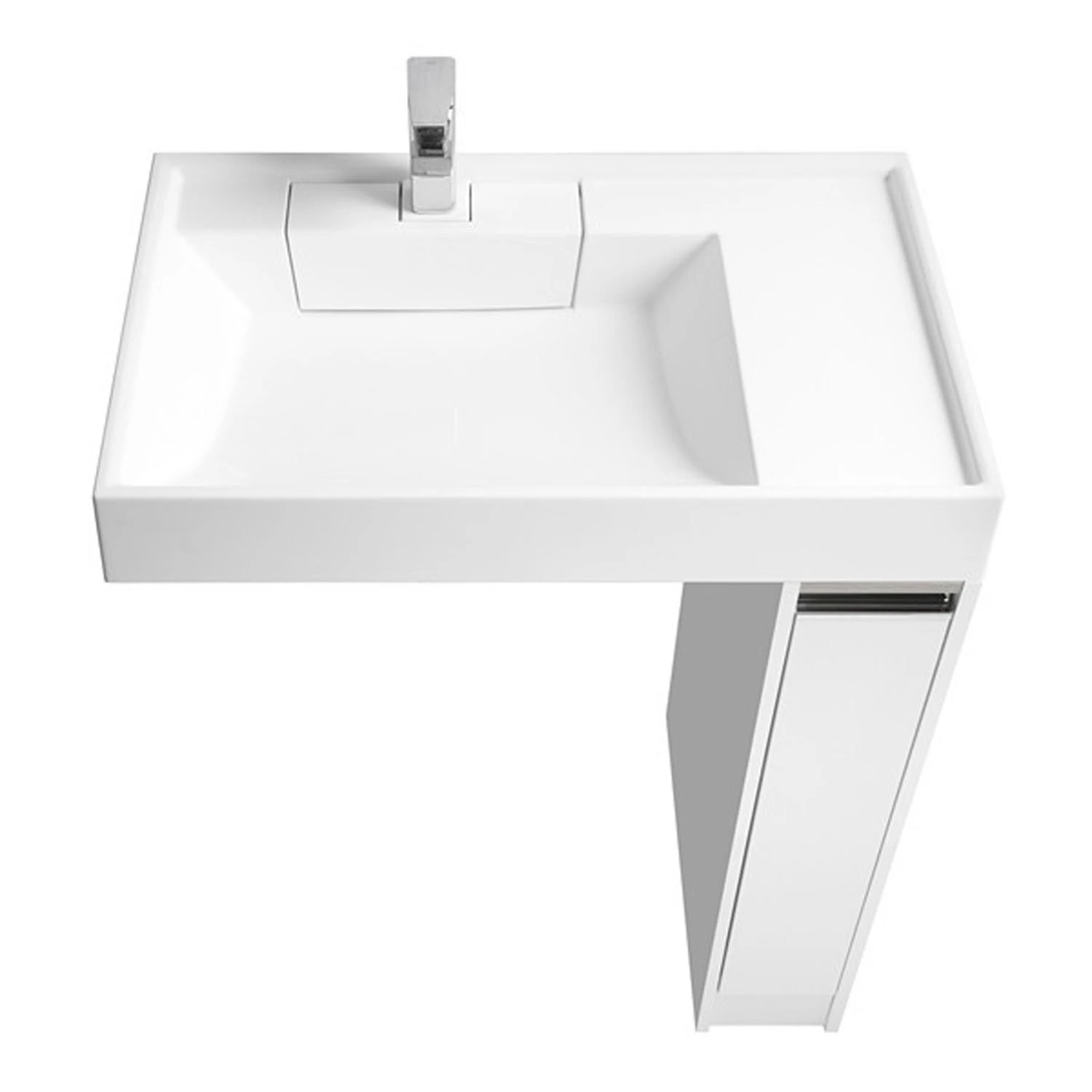 Мебель для ванной Акватон Лондри 80, с тумбой 20 см, цвет белый - фото 1