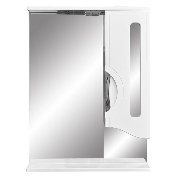 Шкаф-зеркало Stella Polar Сильва 60/С, правый, с подсветкой, цвет белый