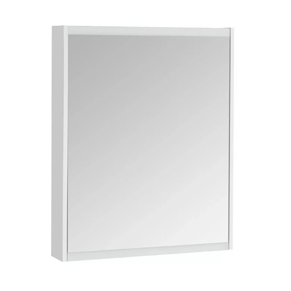 Шкаф-зеркало Акватон Нортон 65, цвет белый глянец