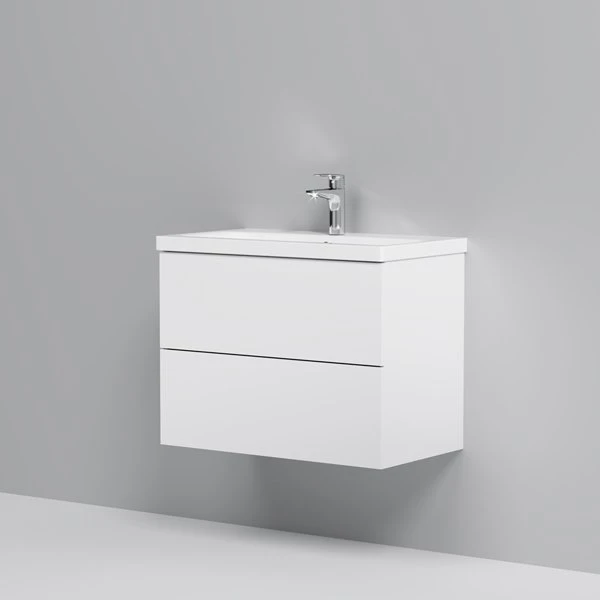 Мебель для ванной AM.PM Gem 75 подвесная, 2 ящика, цвет белый глянец