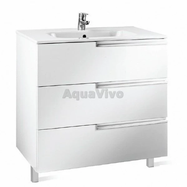 Мебель для ванной Roca Victoria Nord 80 Ice Edition, с 3 ящиками, цвет белый - фото 1