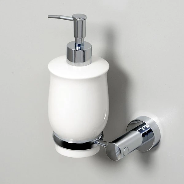 Дозатор WasserKRAFT K-24299 для жидкого мыла, цвет хром / белый - фото 1