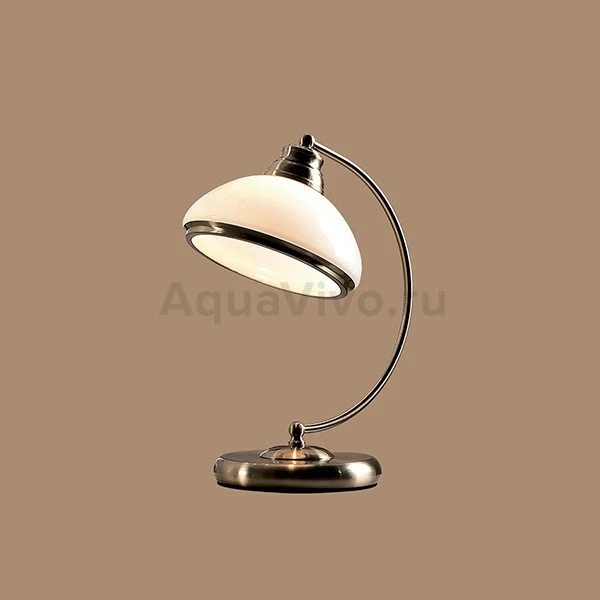 Интерьерная настольная лампа Citilux Краков CL401813, арматура бронза, плафон стекло белое, 20х30 см - фото 1